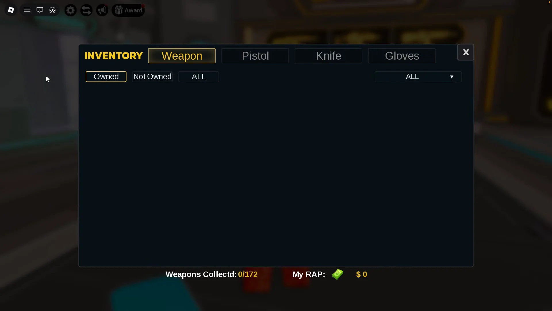 Inventory Menu