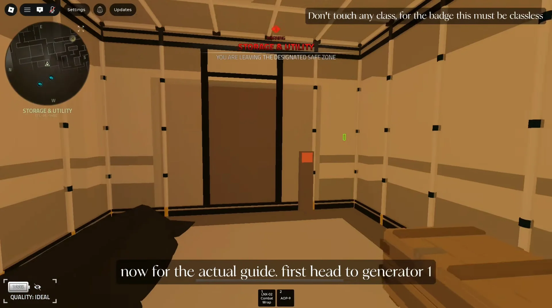 Heading to Generator 1