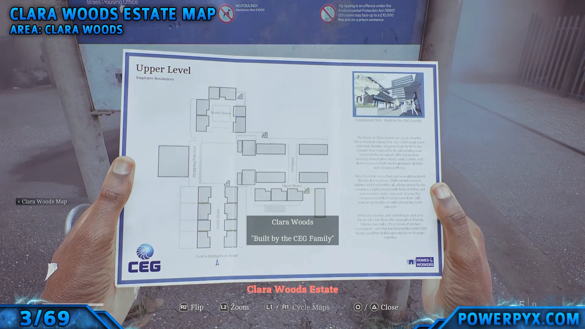 Clara Woods Estate Map