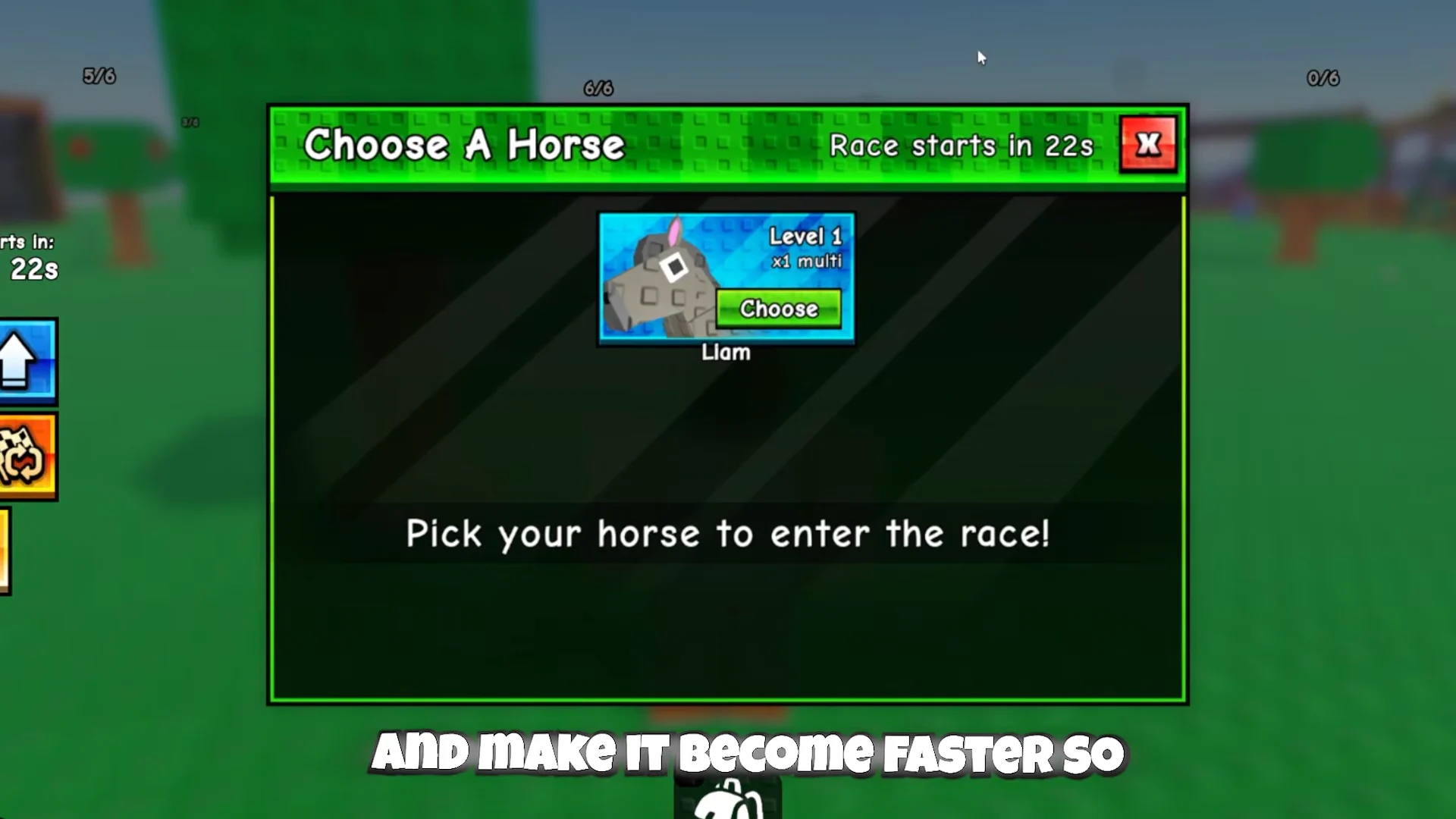 Entering the First Race