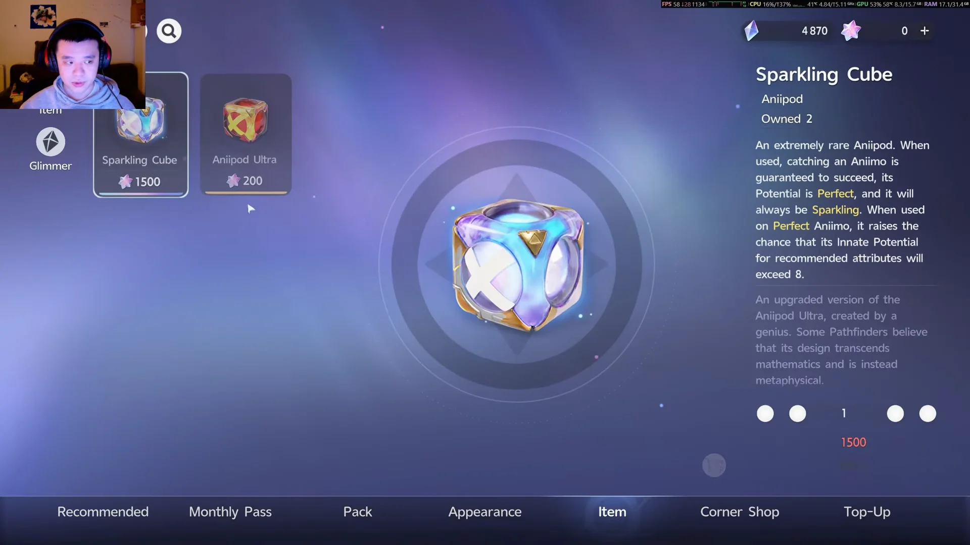 Navigating to the Glimmer Shop