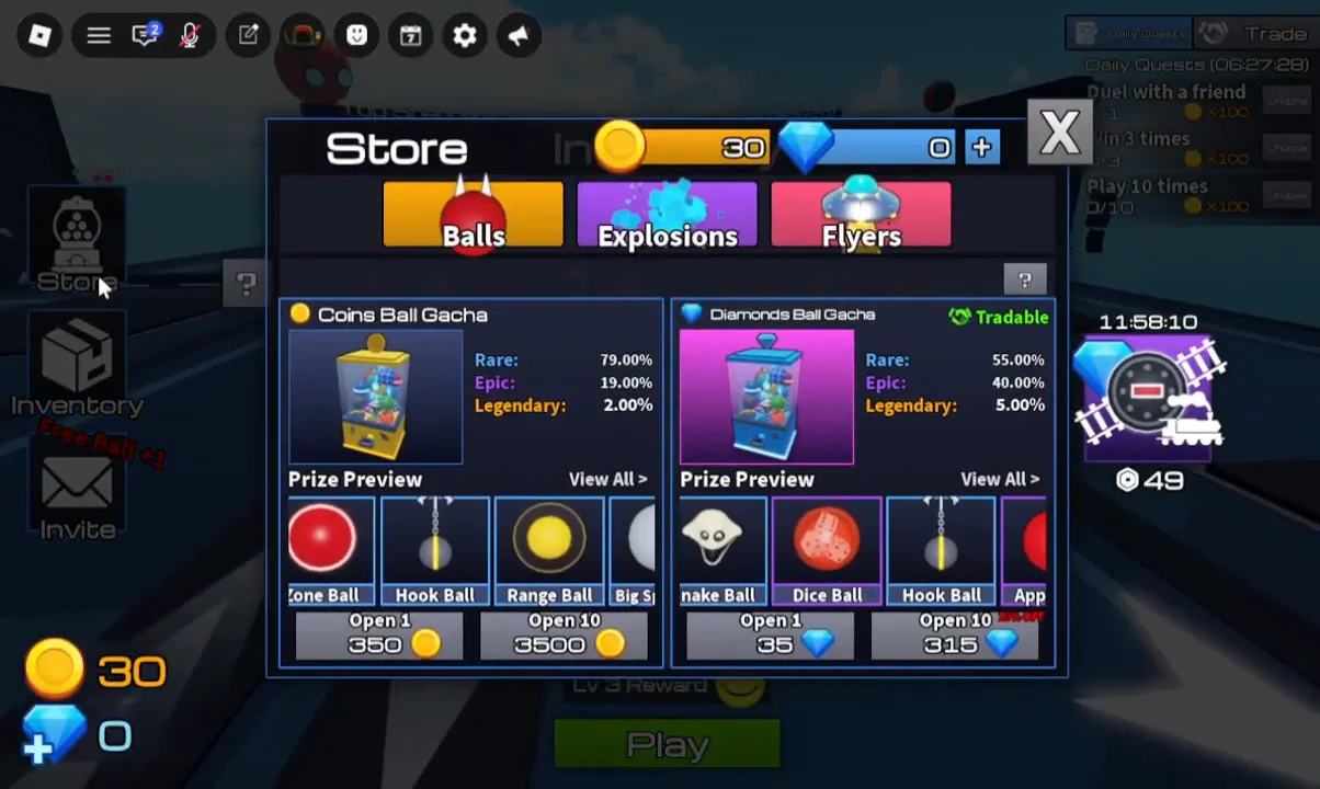 Navigating menus and inventory