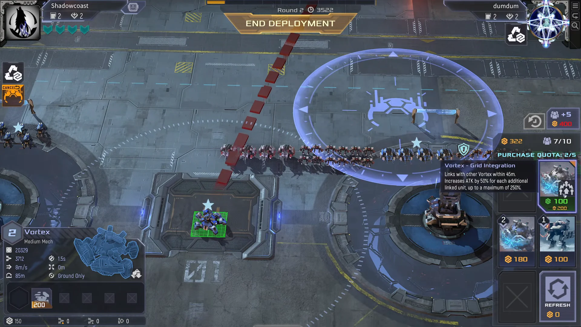 Round 2 Deployment & Defeat
