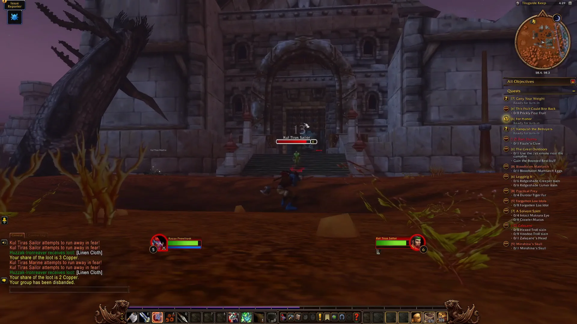 Approaching Tiragarde Keep