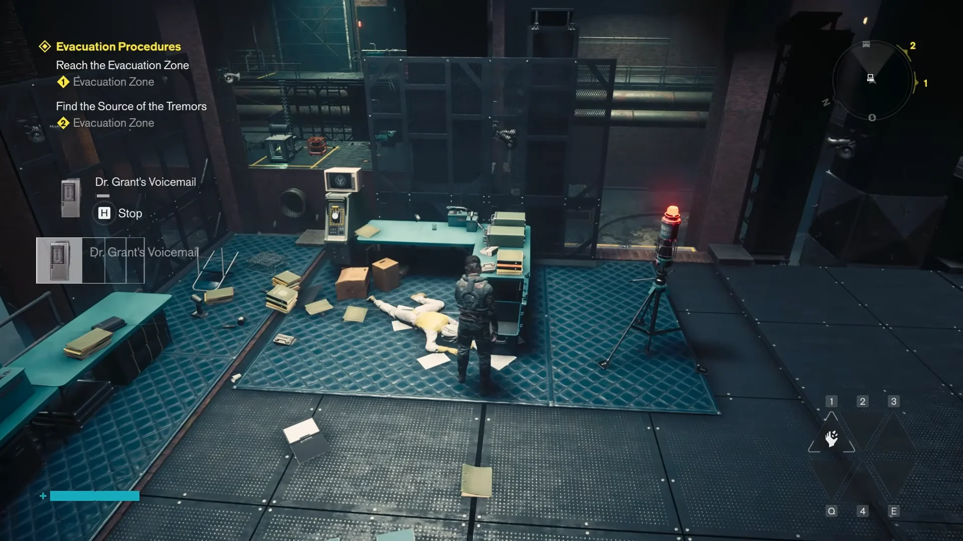 Playing voicemail & quest start
