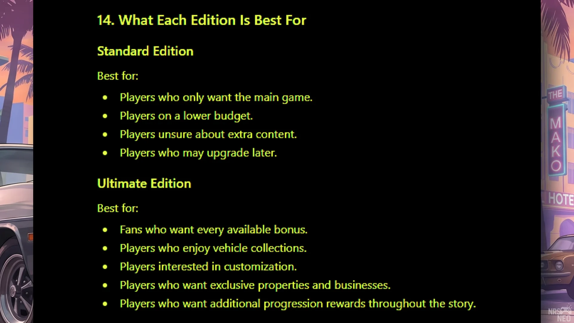 Edition Recommendations