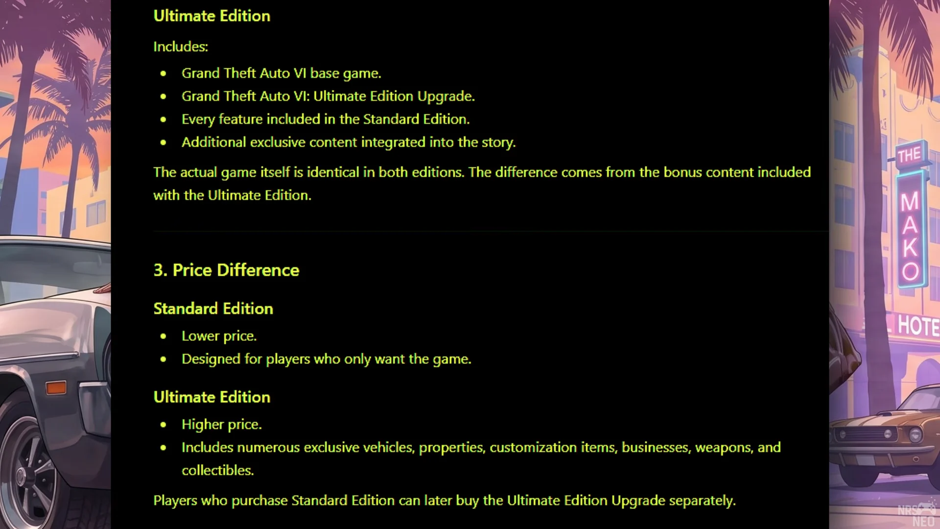 Price & Edition Scope