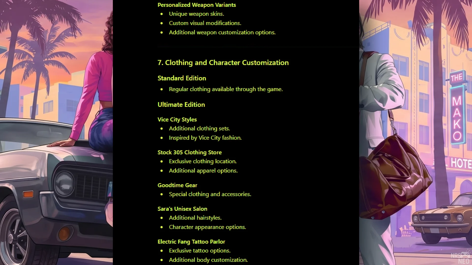 Customization Outfits & Salons