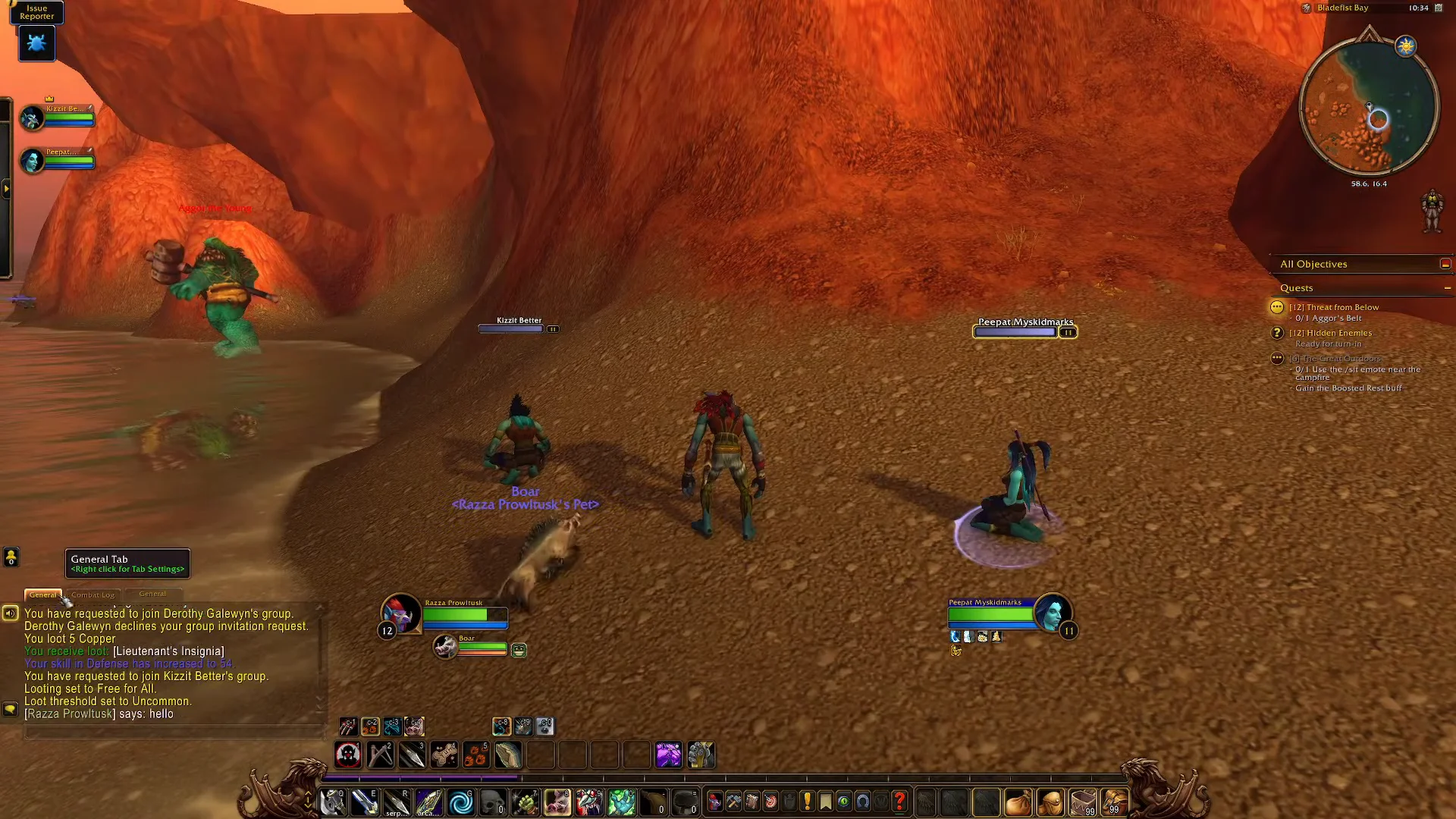 Grouping Up on the Shore