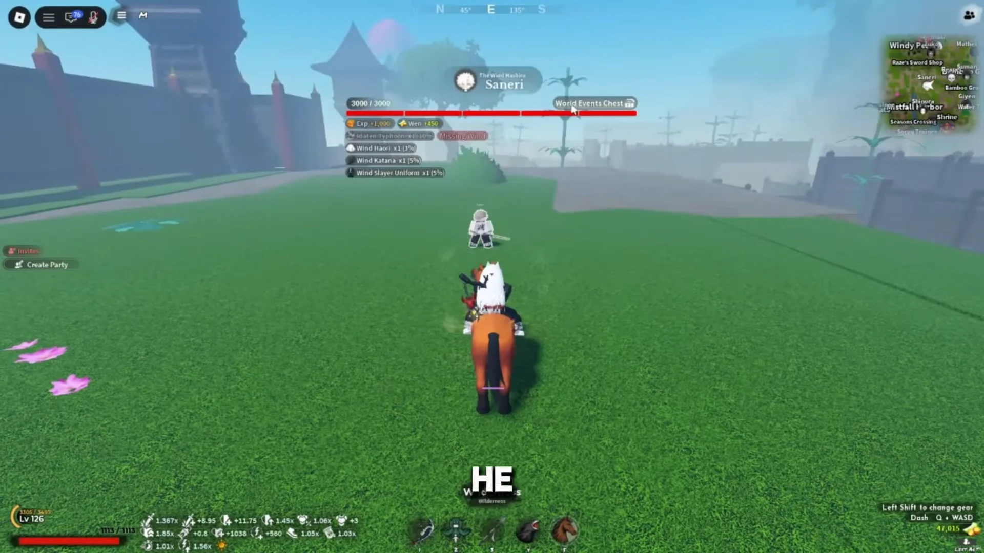 Optimized Boss Farming Route