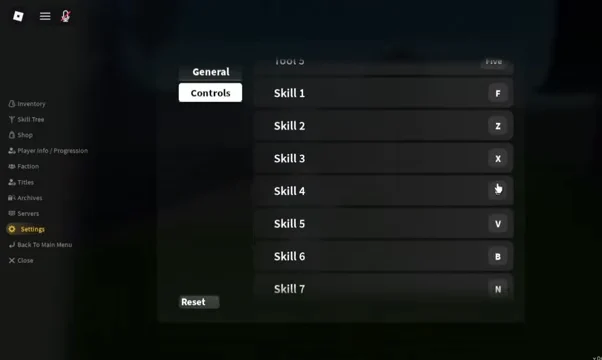 Resetting and Exiting Menu