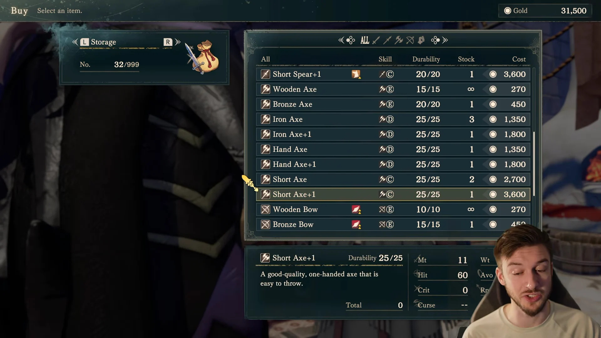 Sell Items and Upgrade Equipment
