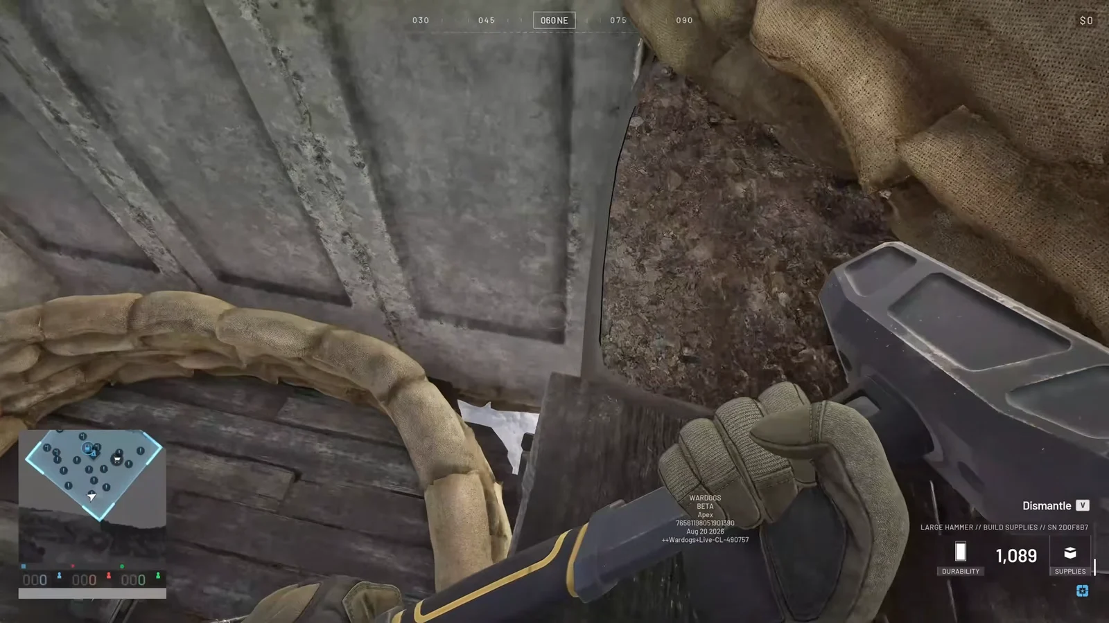Sandbag Peeking and Vault Setup