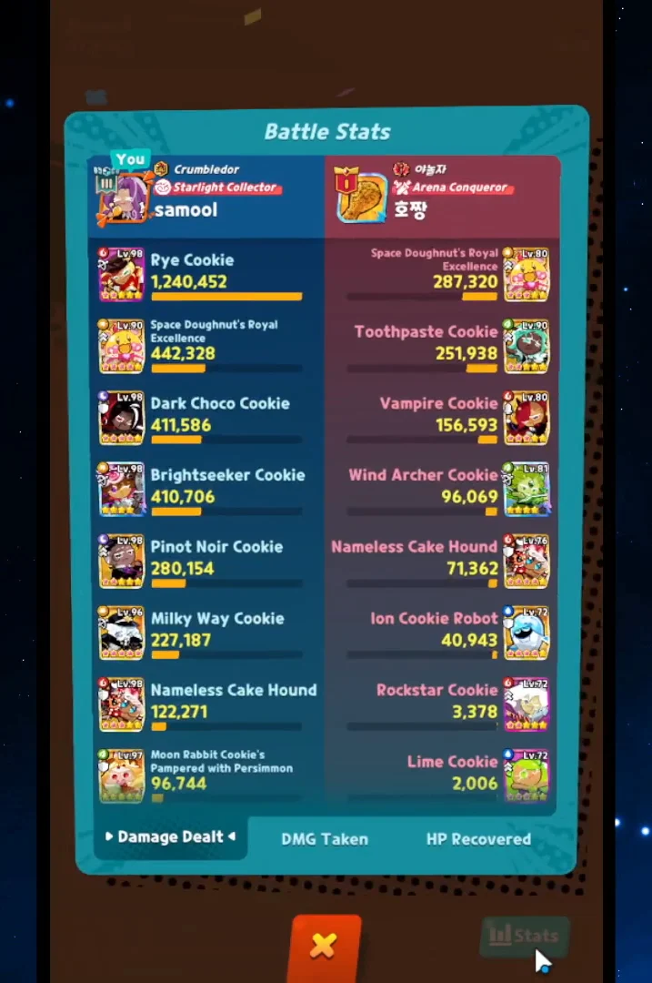 Arena Battle Testing Survivability