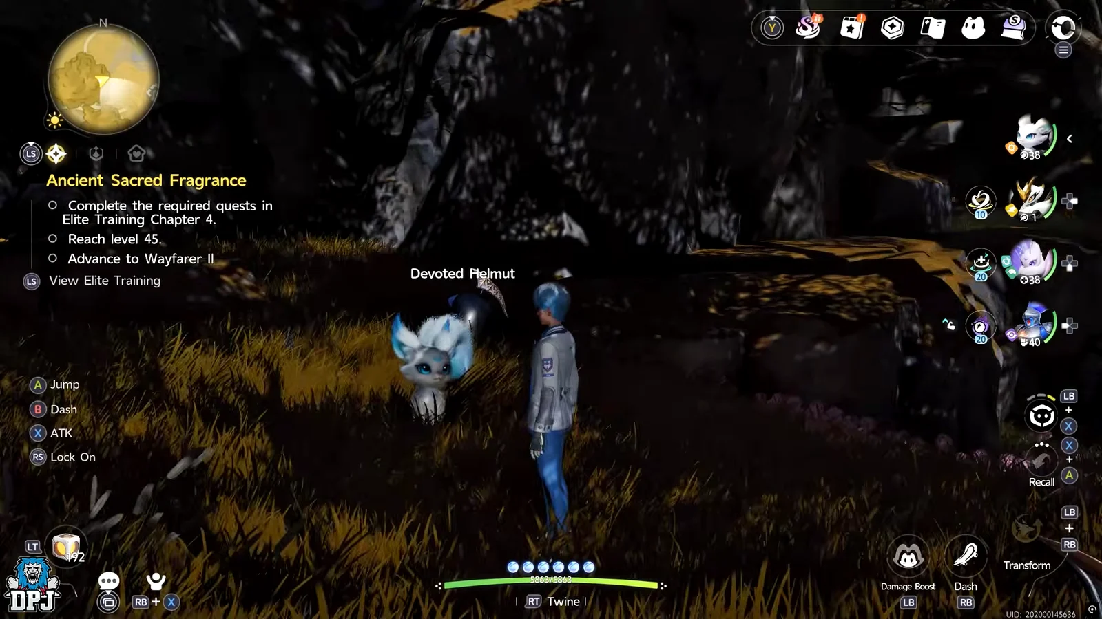Sneaking and Catching Golden Helmut