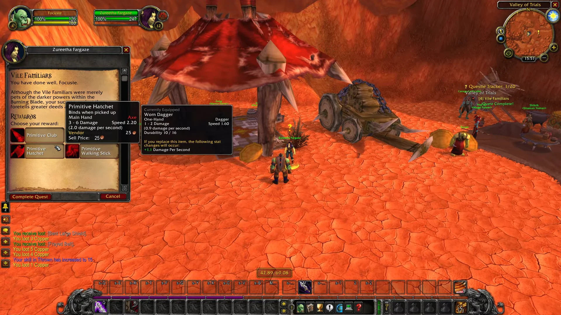 Turning in quest and taking follow-up