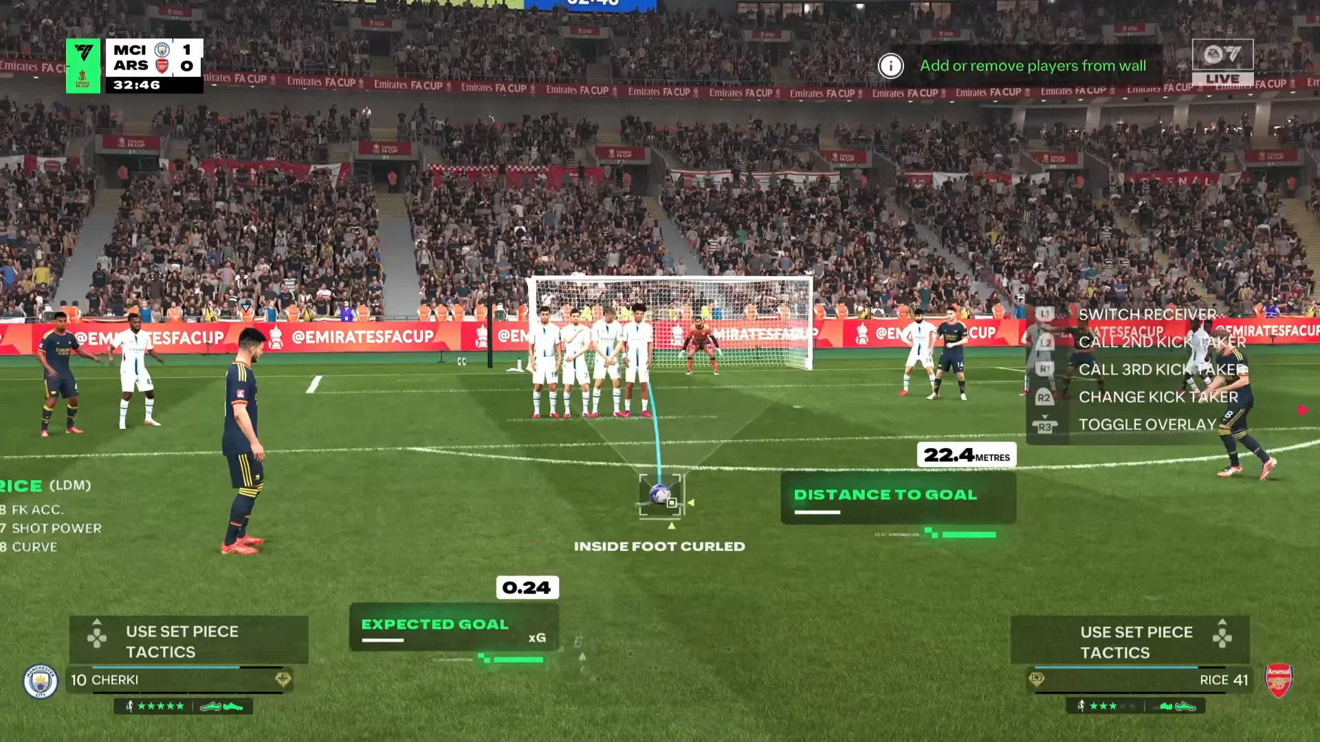 Declan Rice Free Kick