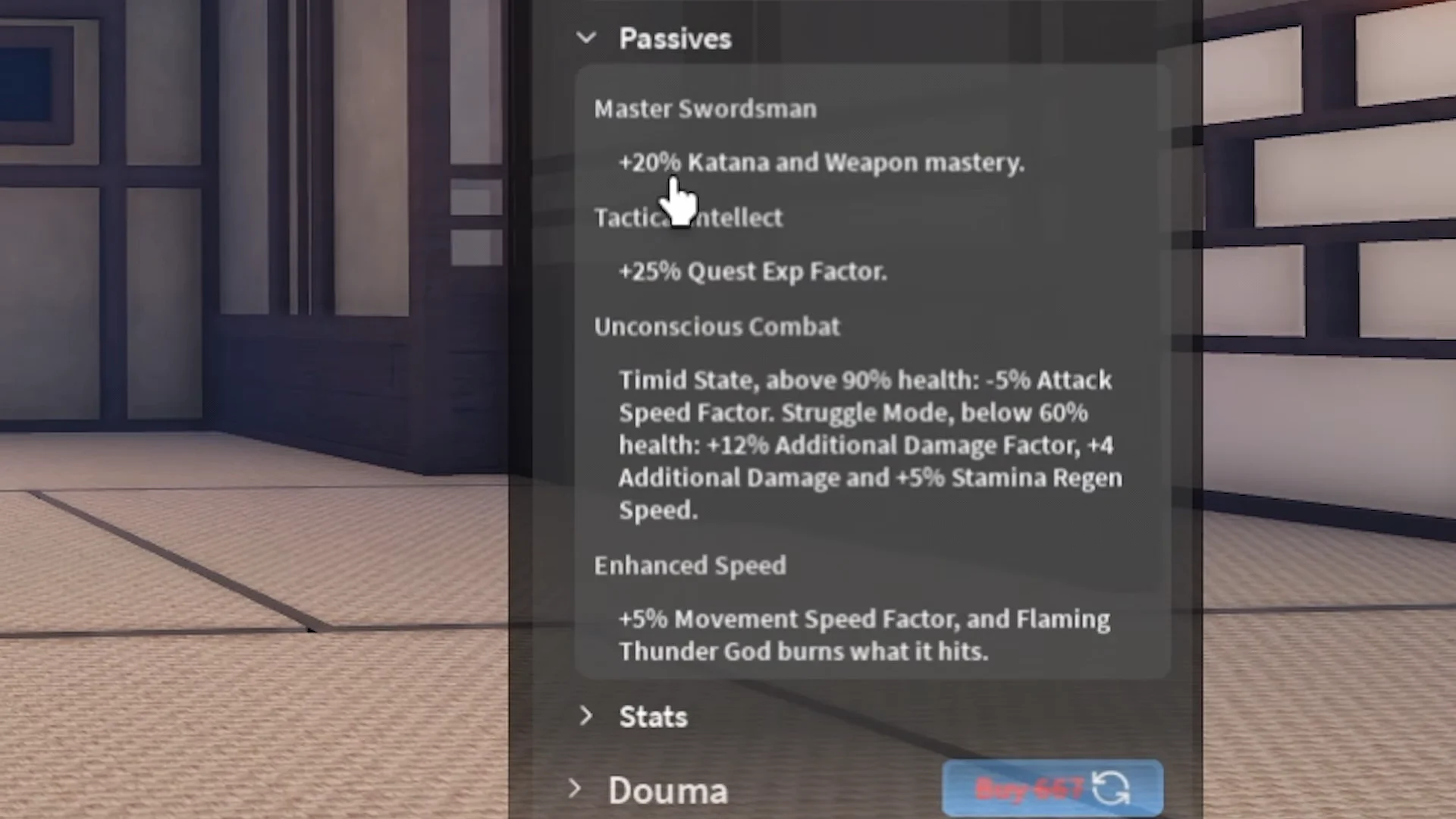 Agatsuma Passives Overview