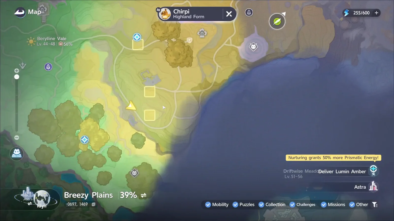 Habitat locations