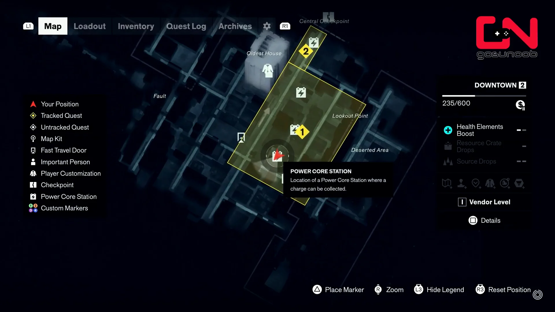 Power Core Map Check