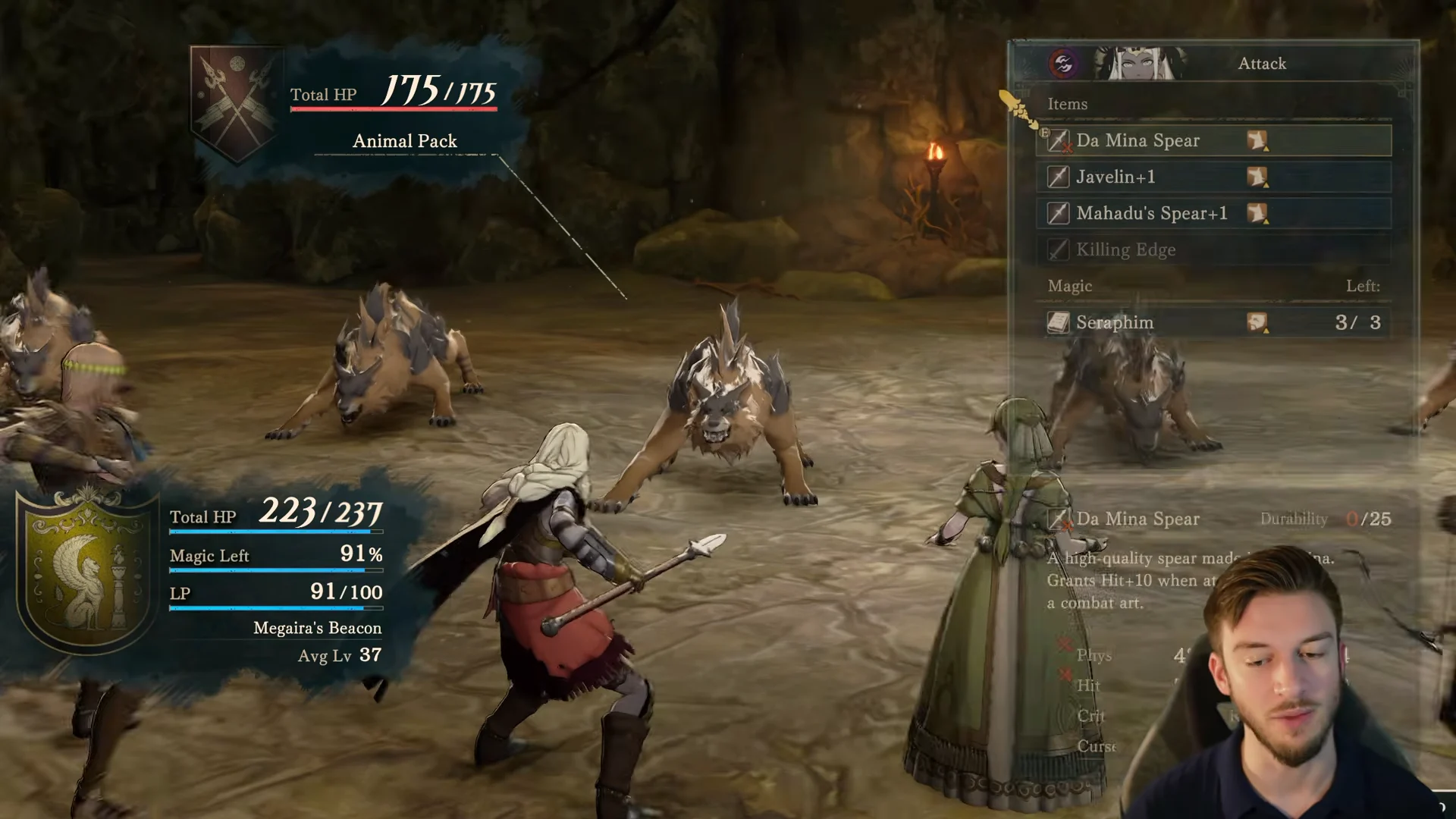 Initiating Battle & Equipping Weak Weapons