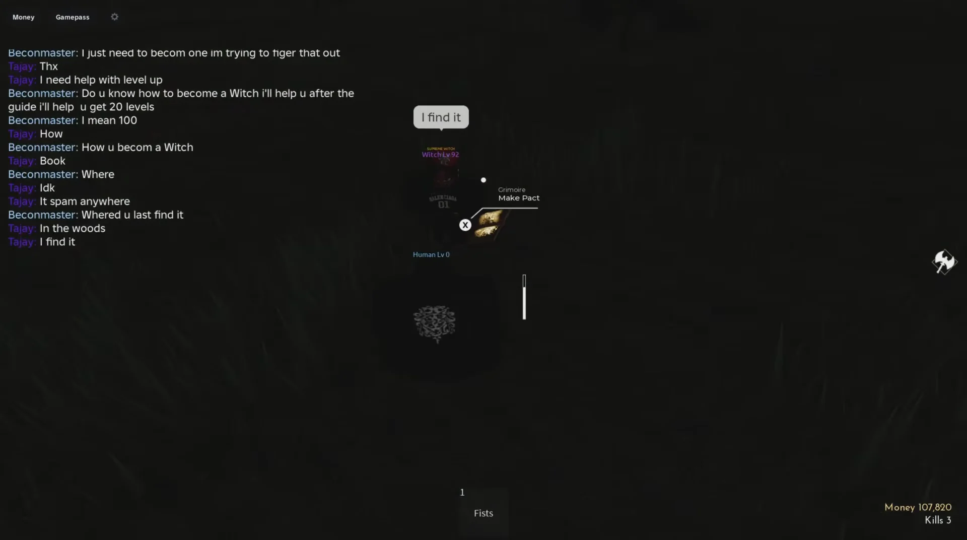 Interacting with the Spellbook