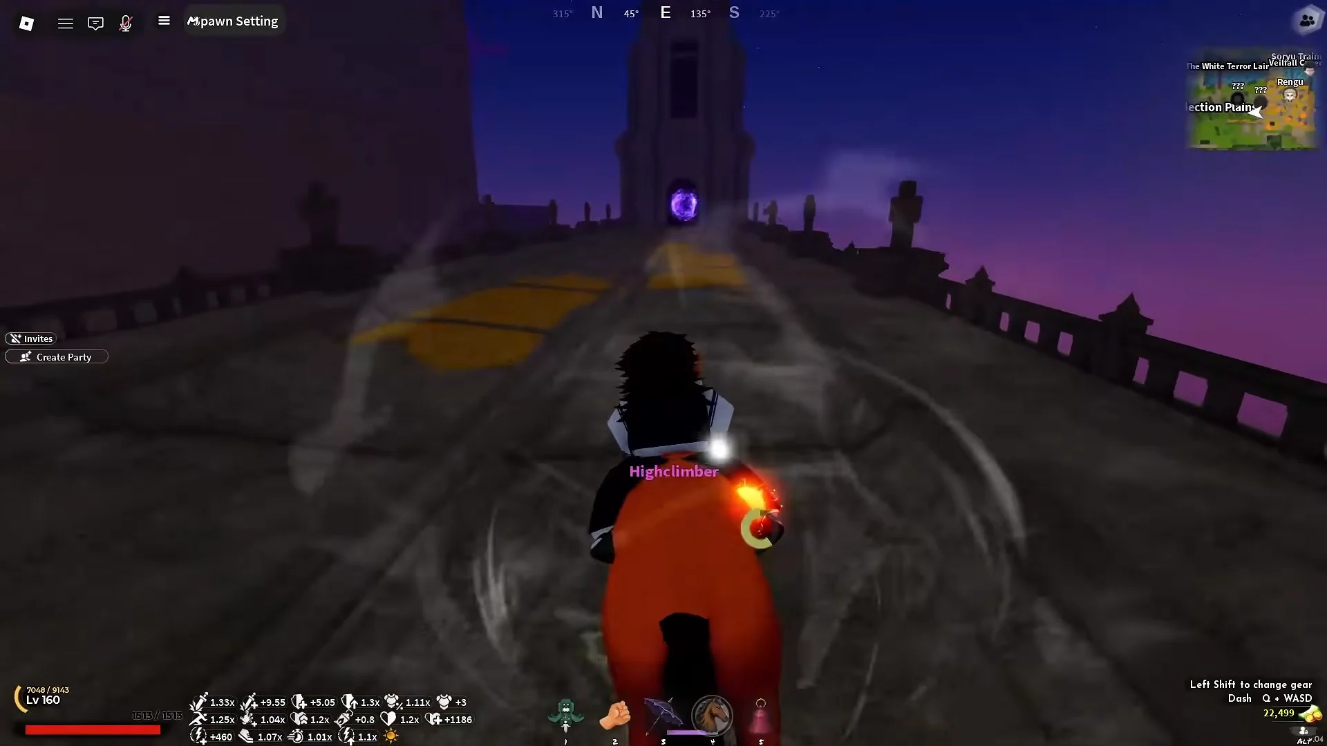 Travelling Path to the Dungeon Portal