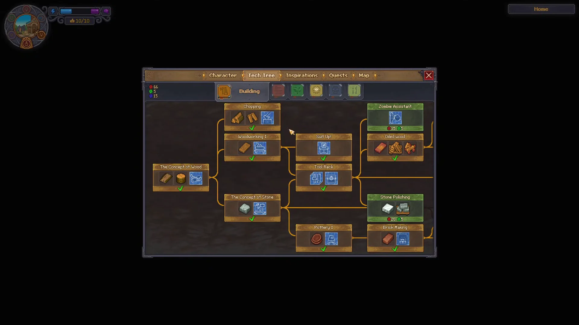 Unlocking Dresser in Tech Tree