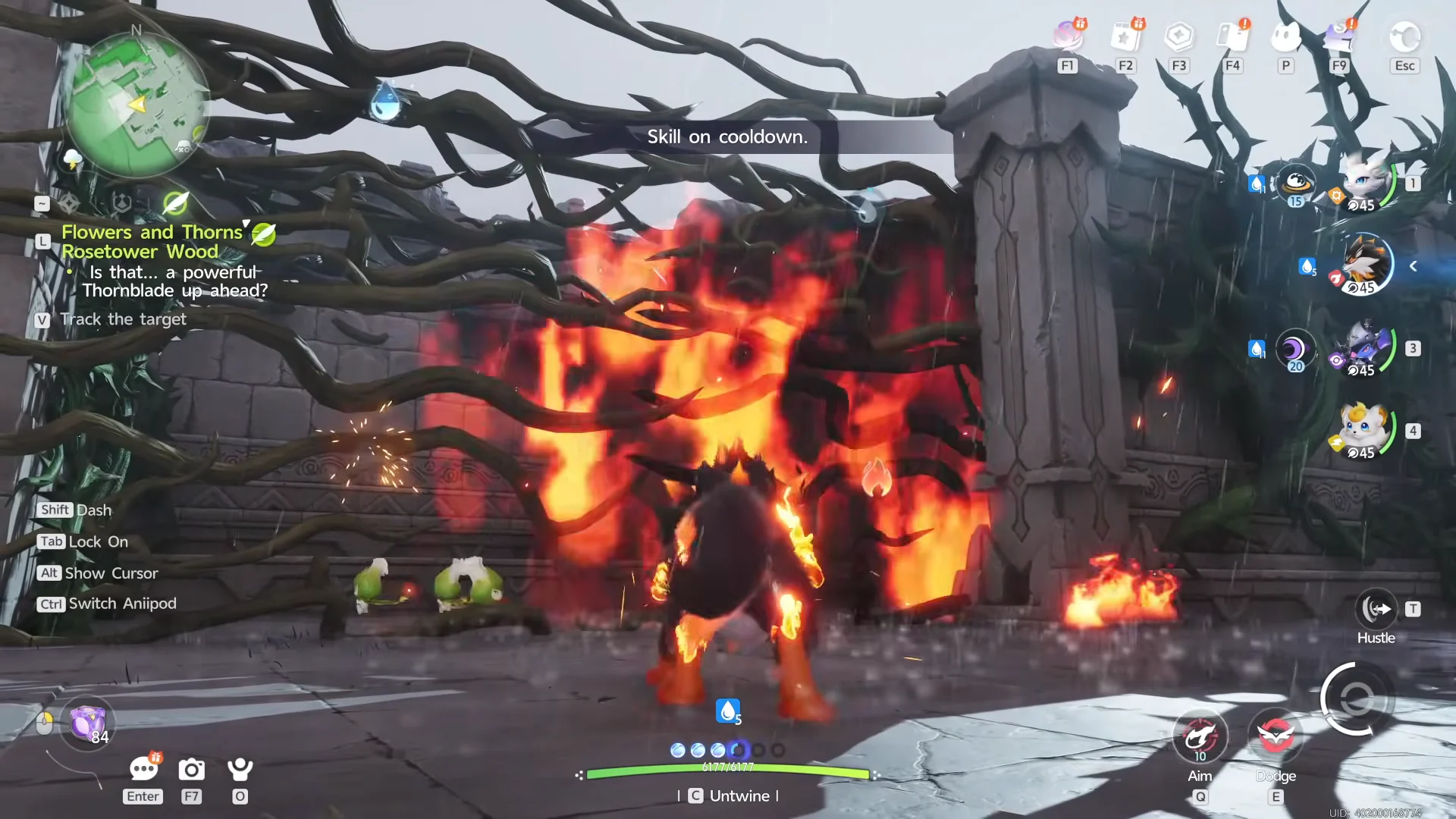 Burning the vine barrier