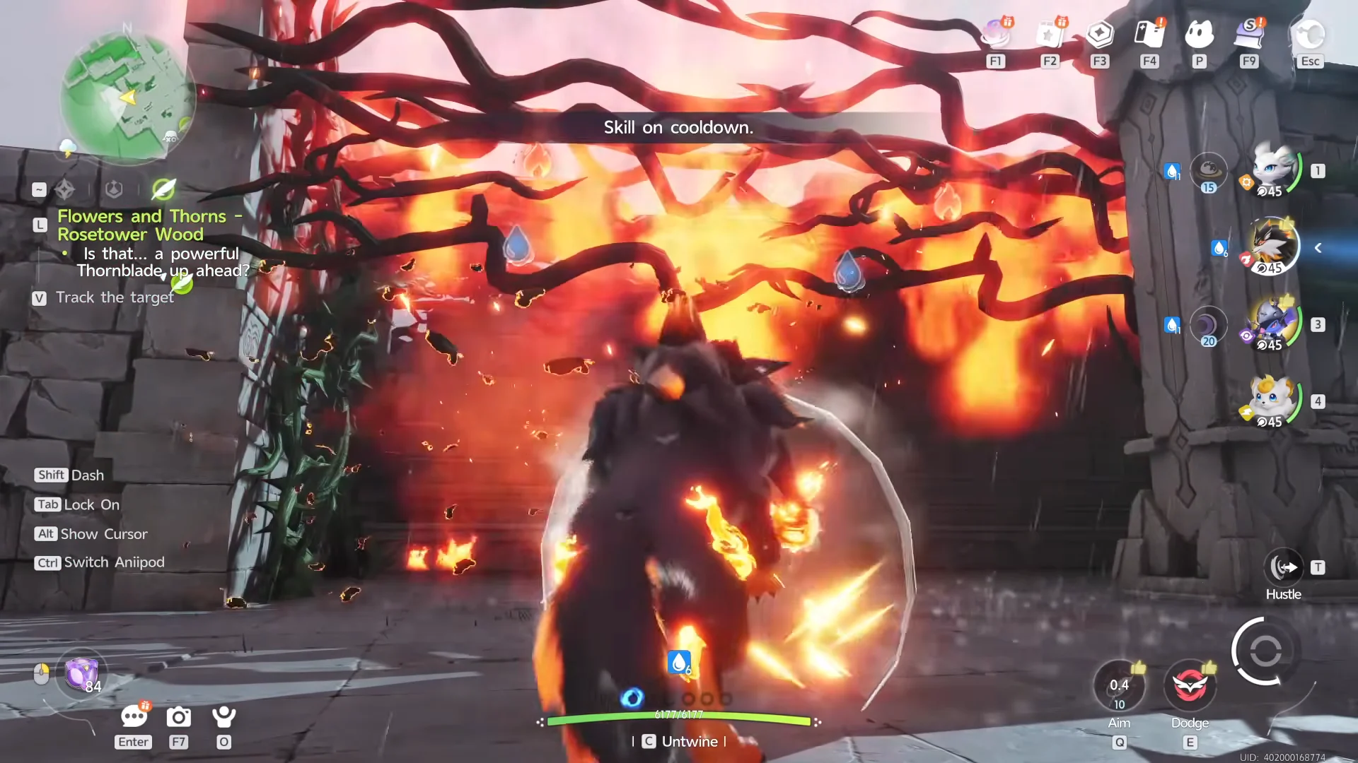 Burning the vine barrier