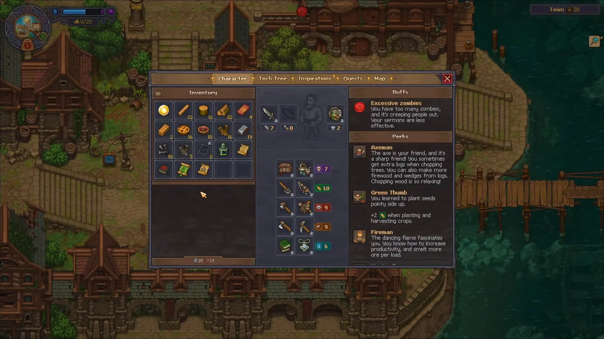 Checking Green Scroll in Inventory