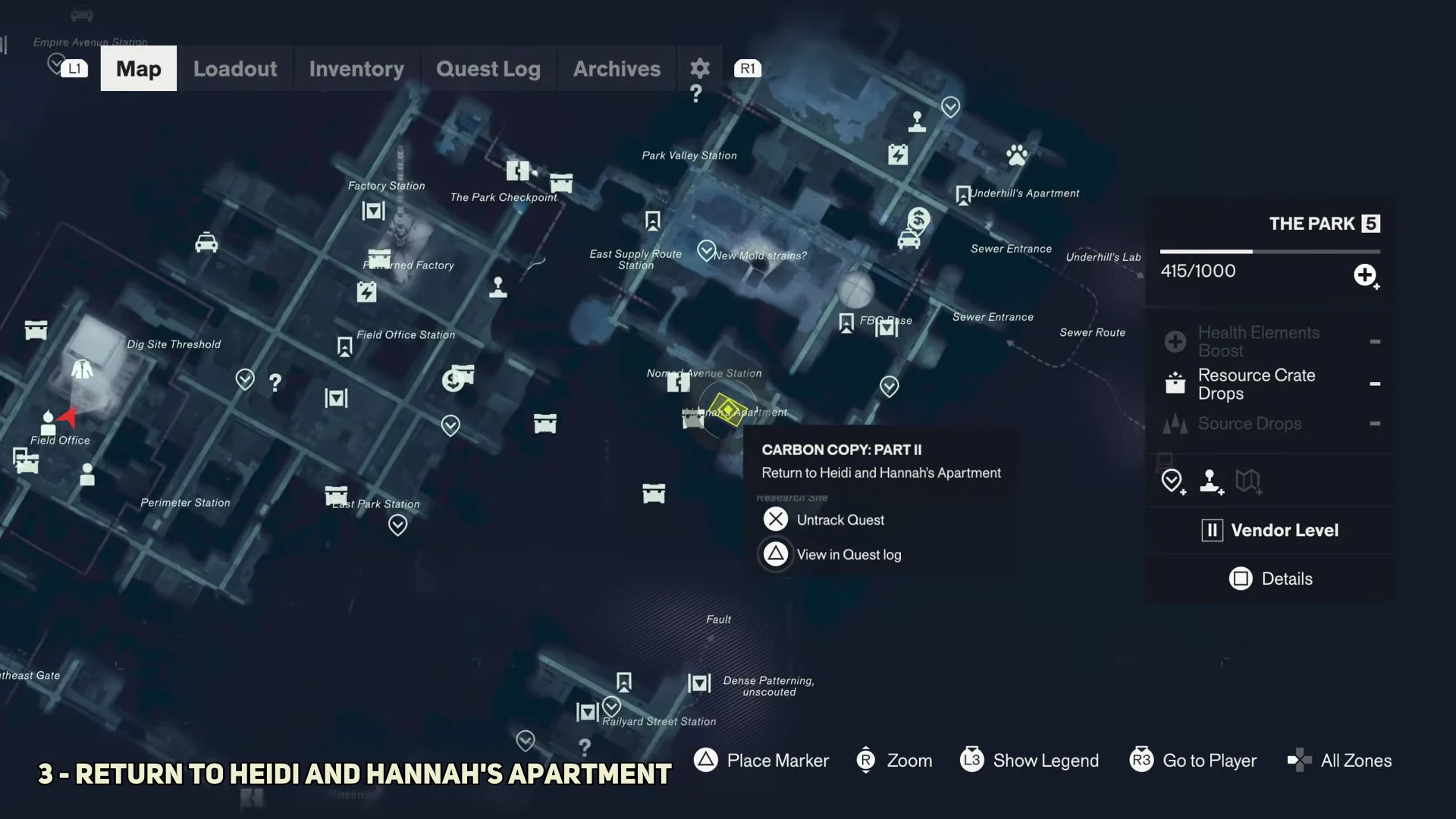 Map Tracking to The Park
