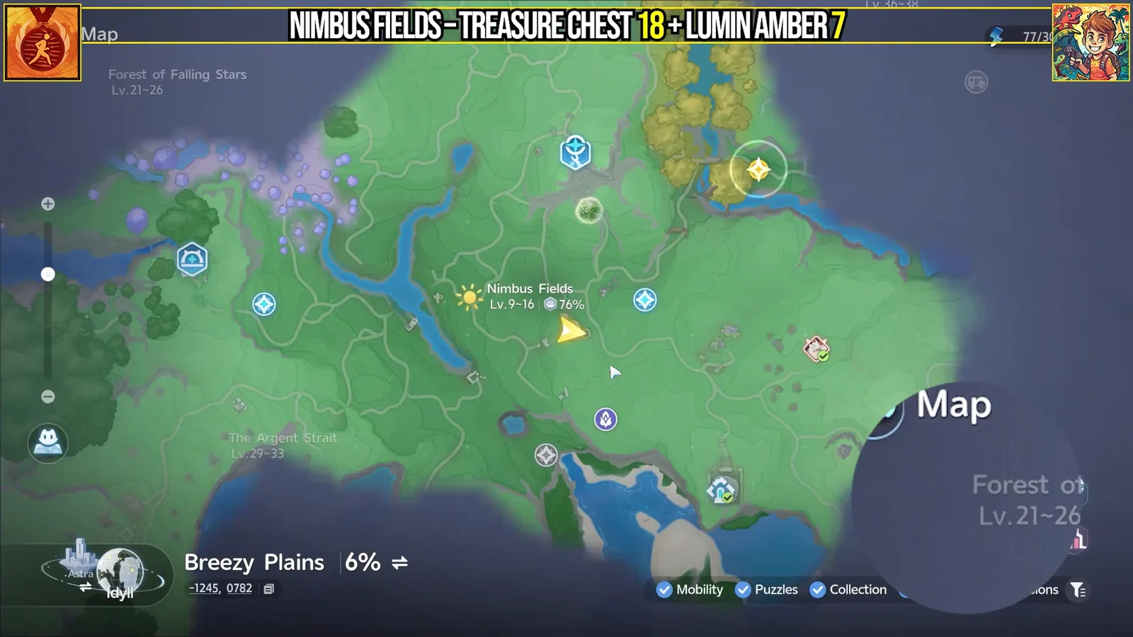 Nimbus Fields Treasure Chest 18 + Lumin Amber 7