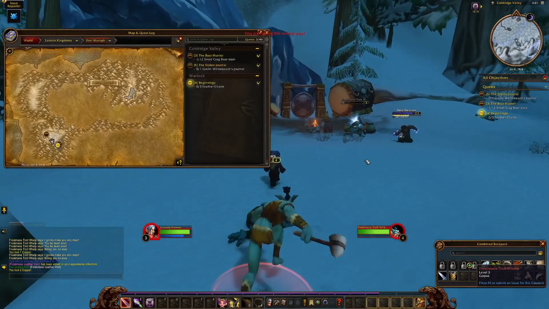 Approaching the Frostmane Cave