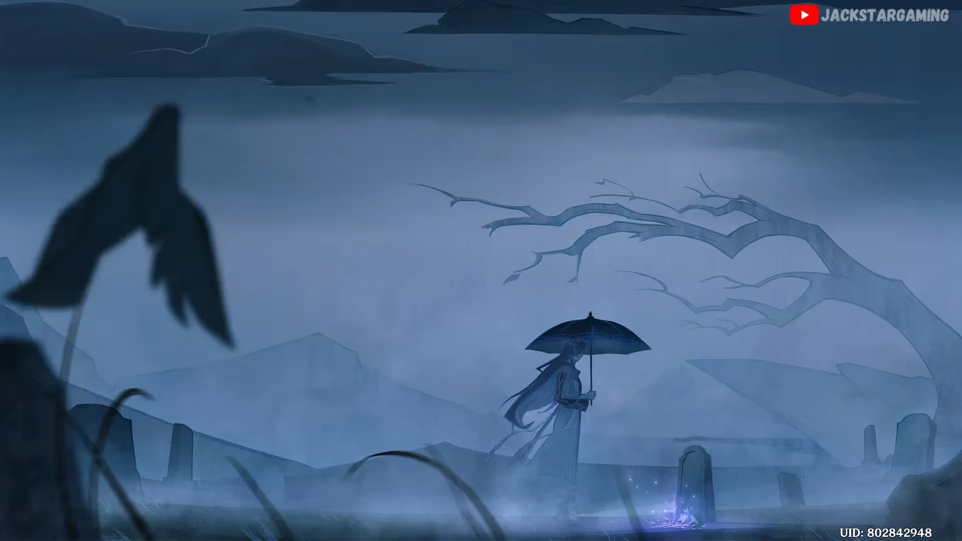 Solitary vigil at the grave