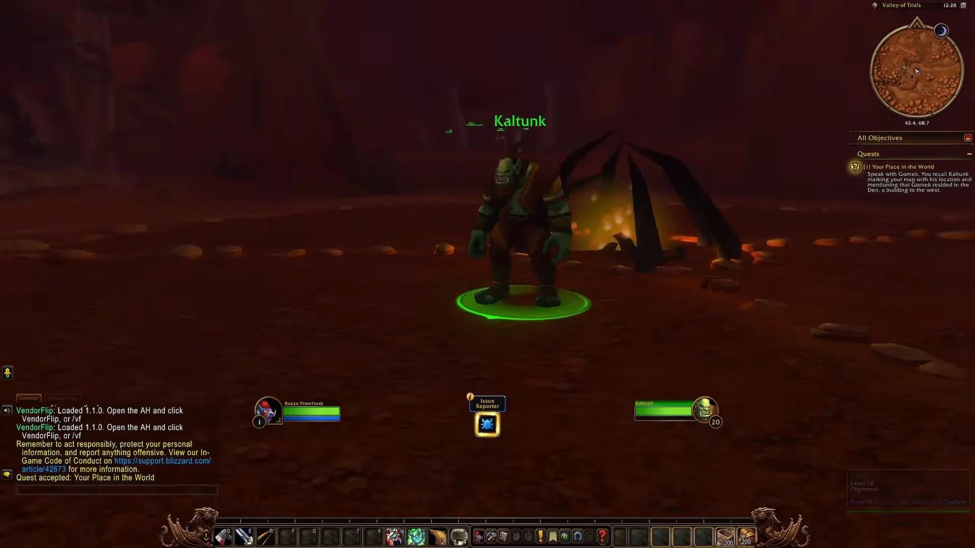 Quest Start at Kaltunk