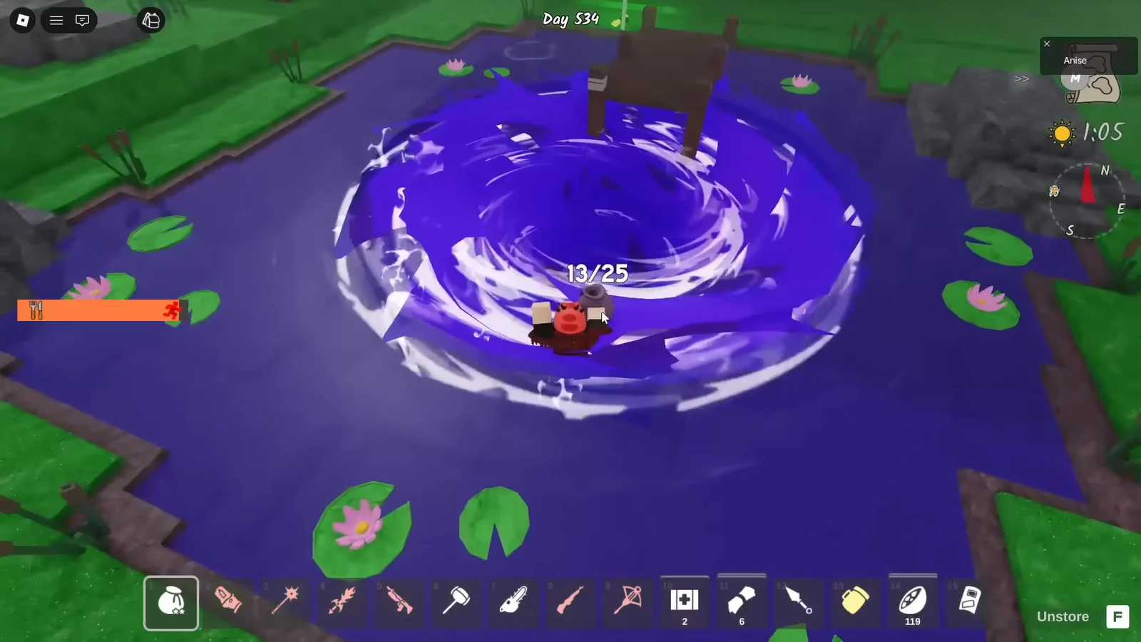 Frog pond dungeon boss fight