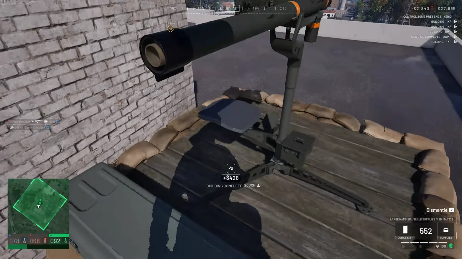 Testing SAM Turret Controls