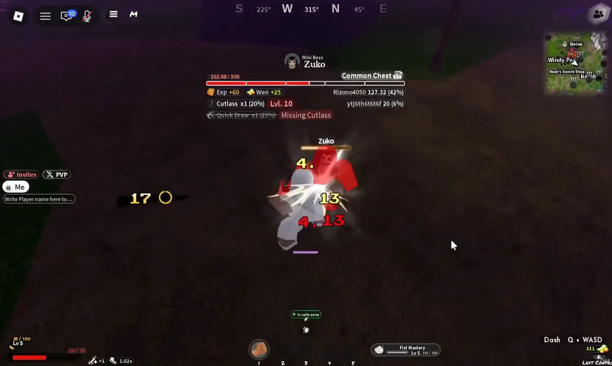 Fighting with Low Health and Team Help