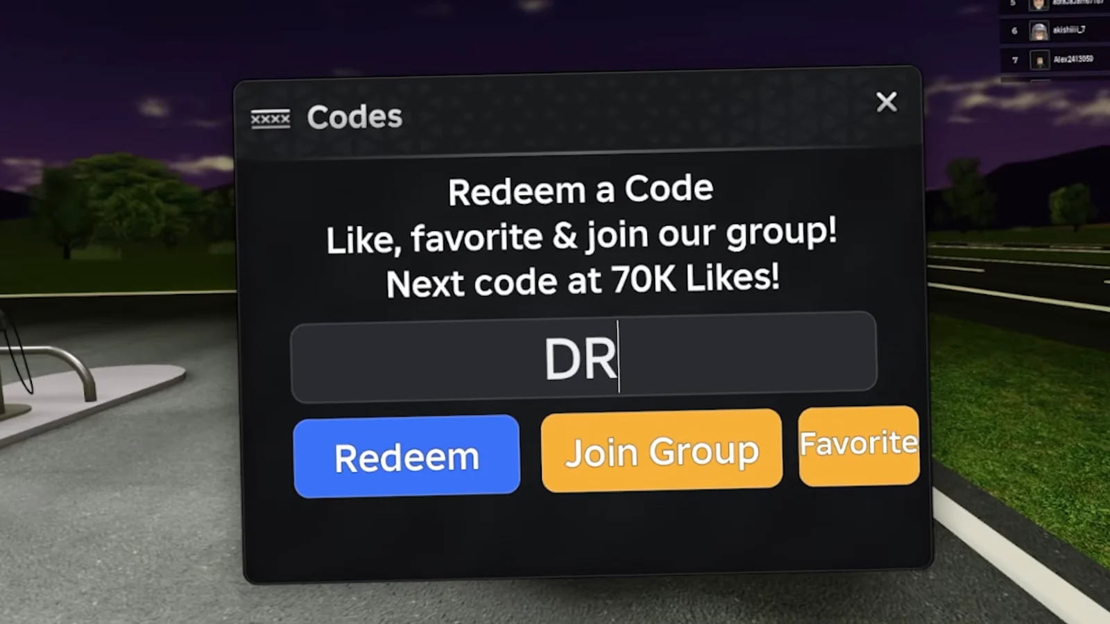 Code 1: DRAG