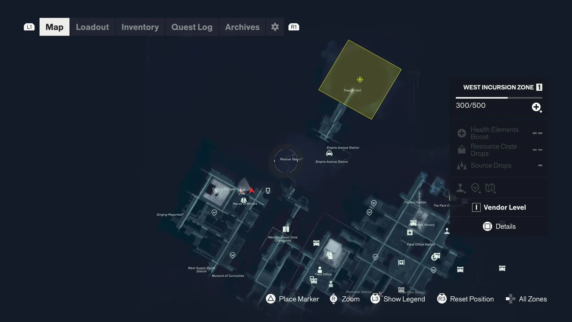 Revealed zone map review