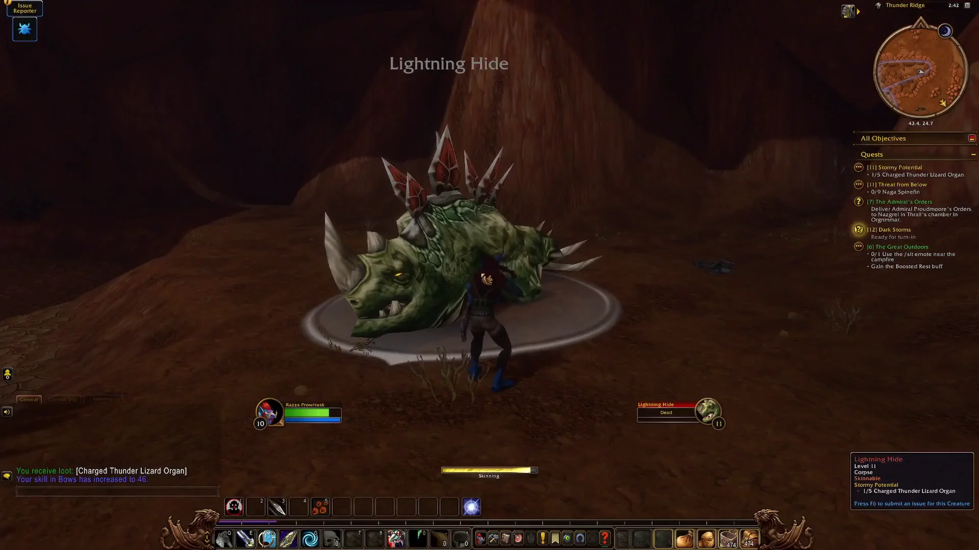 Skinning Lightning Hides