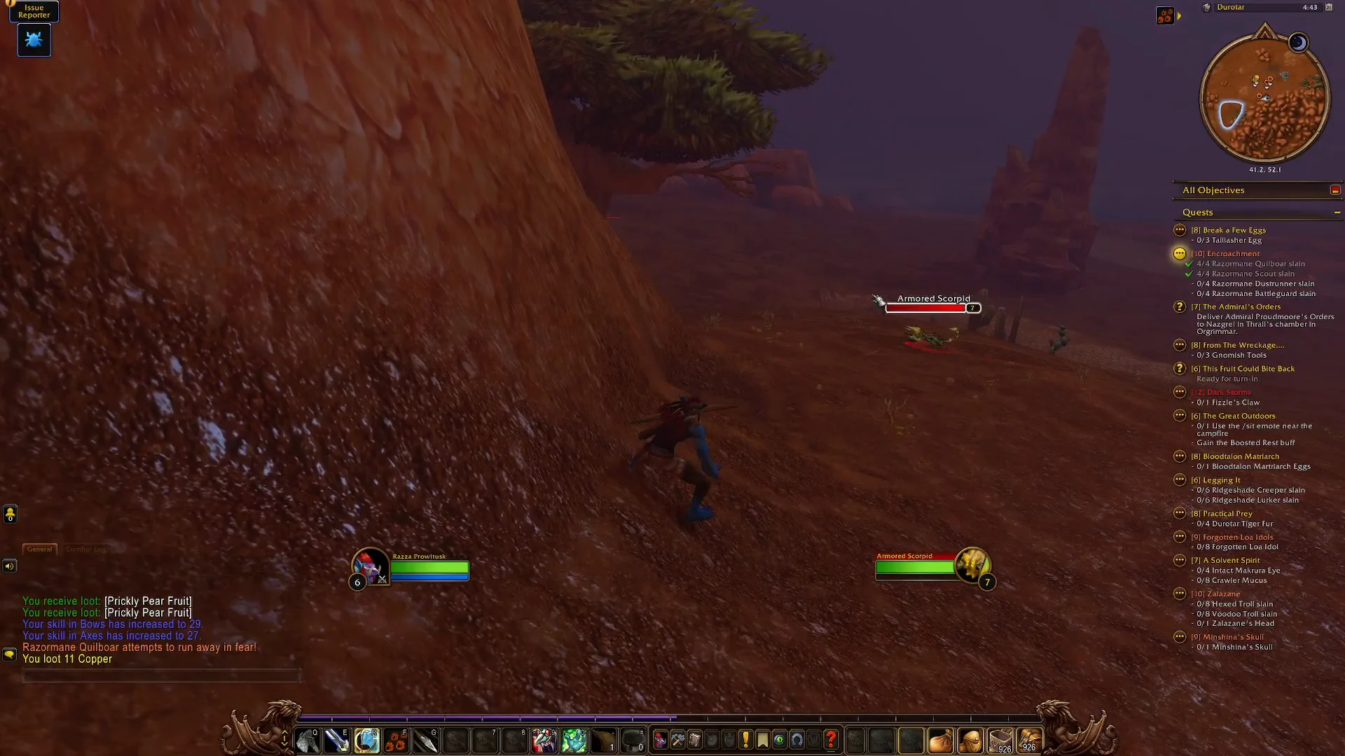 Defeating Armored Scorpid