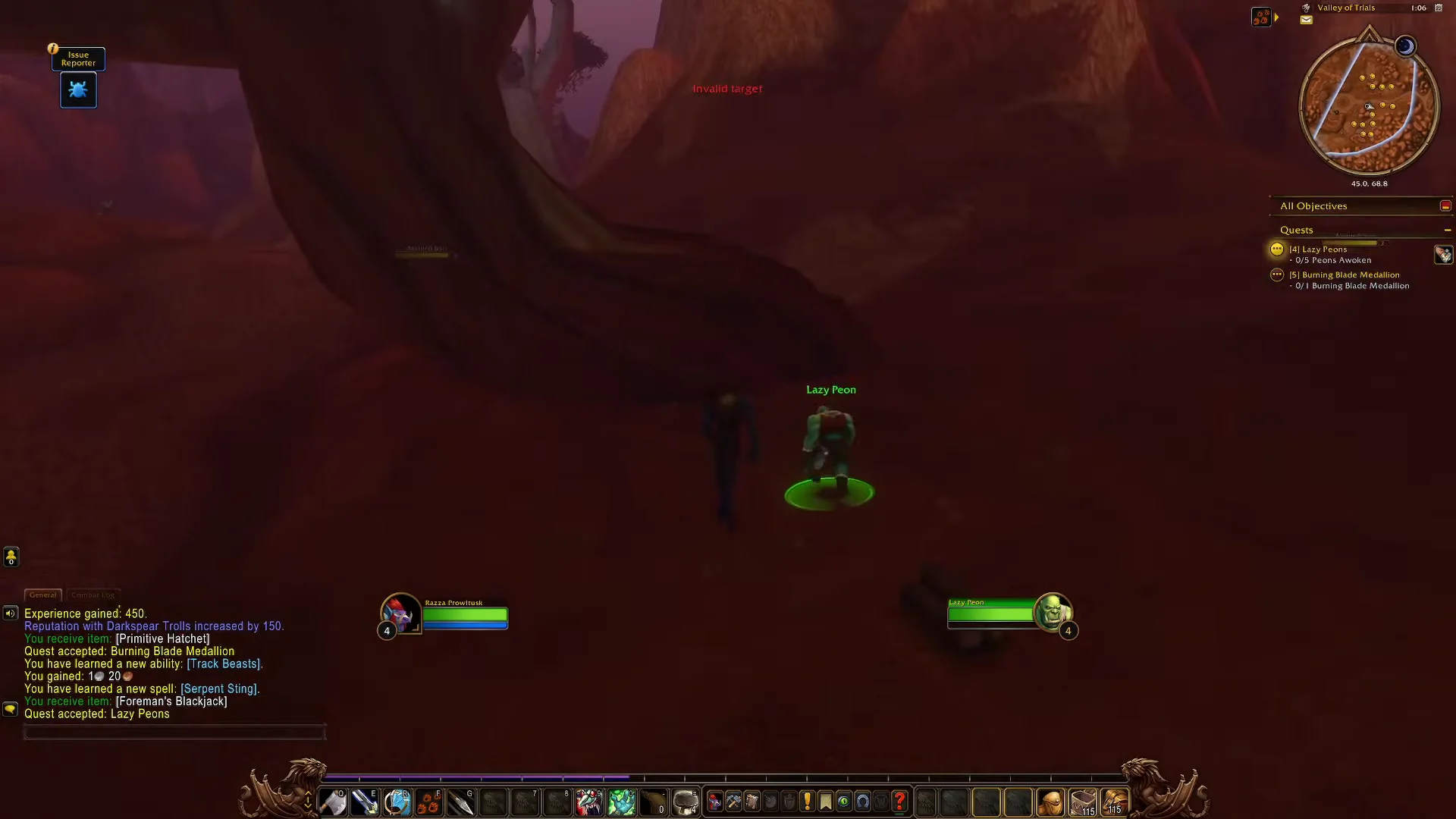 Locating Sleeping Peons