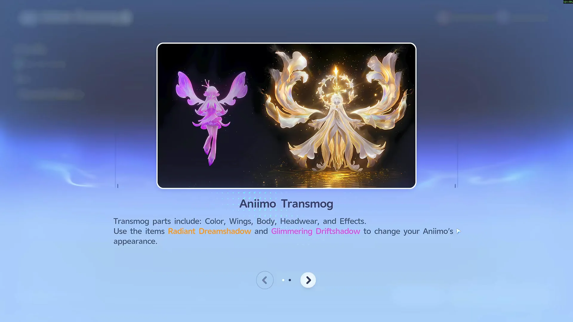 Transmog Help & Rules Screens