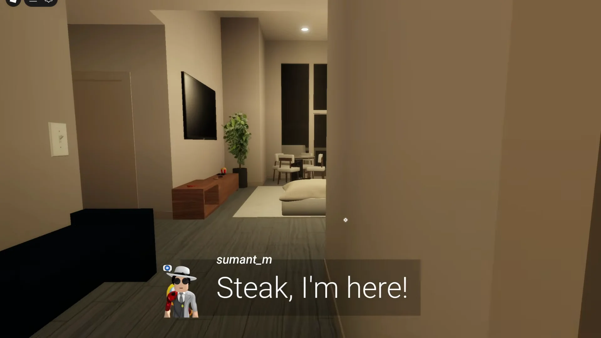 Entering Steak's Apartment