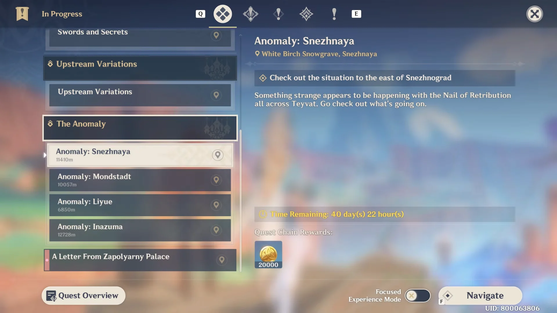 Quest Navigation