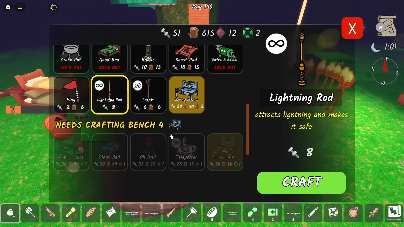 Crafting Defenses & Buying Furniture