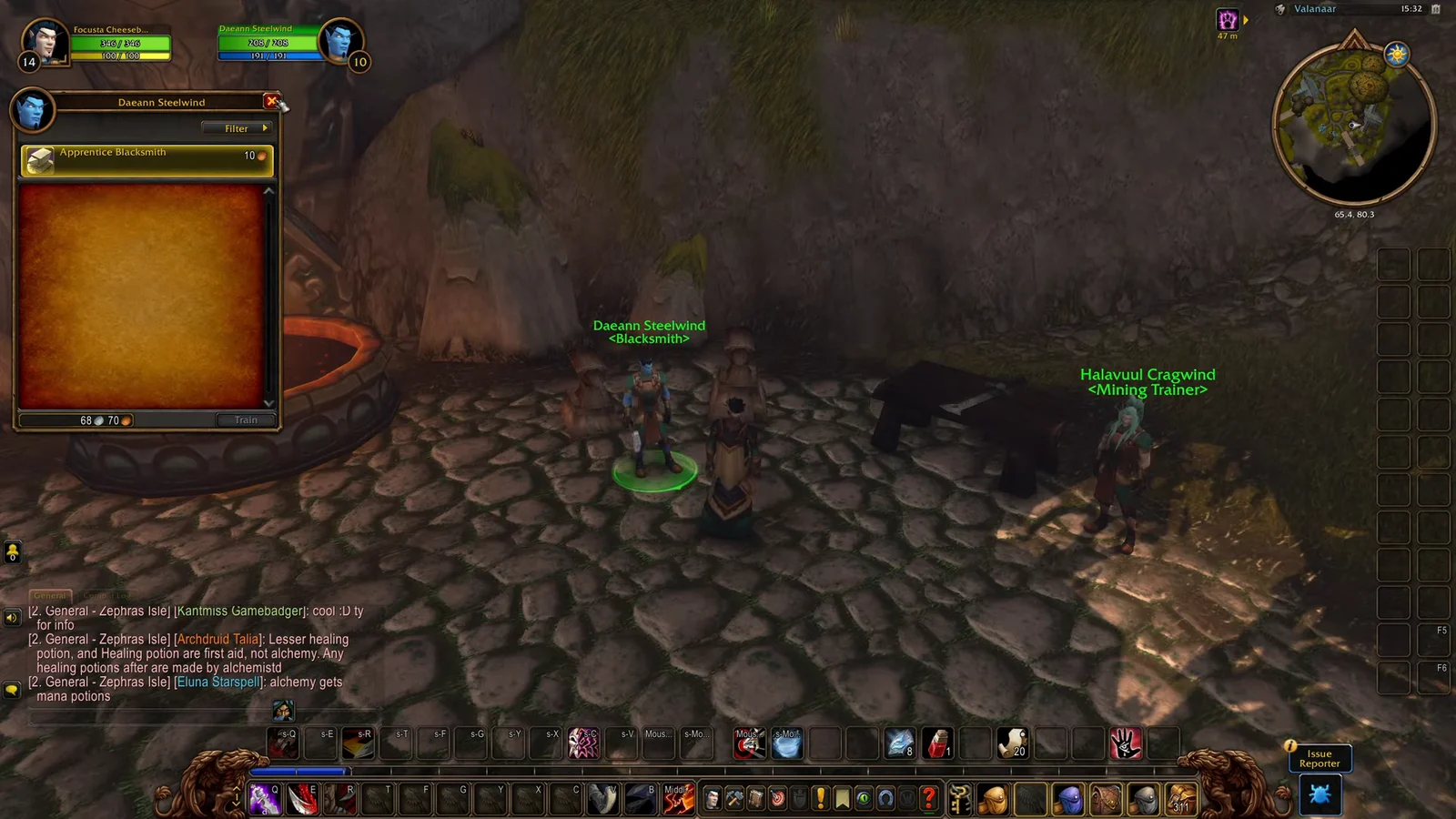 Interacting with Blacksmith