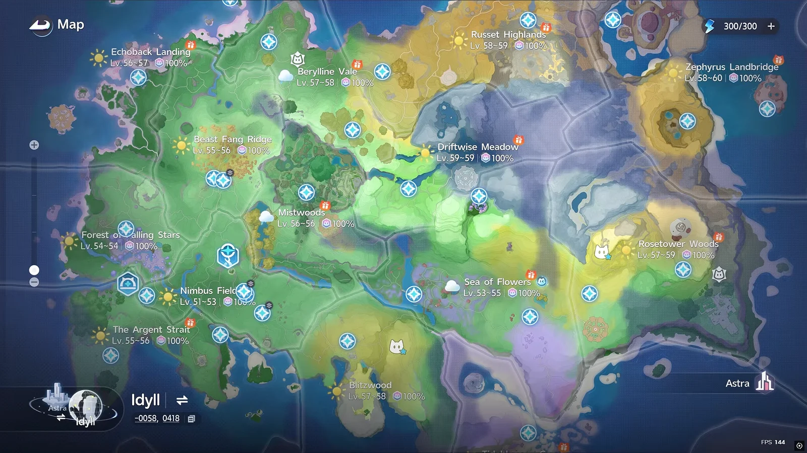Map Completion and Region Privileges